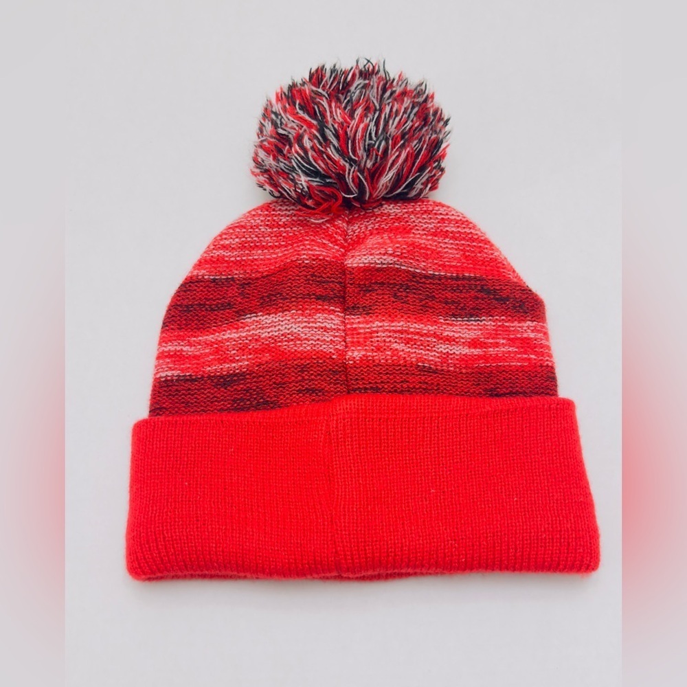 Chicago Bulls NBA Adult Biggest Fan Pom Knit Beanie Hat One Size - Picture 4 of 6